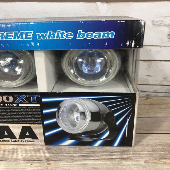 NEW PIAA P-1000 XT 55W Xtreme White Beams Fog Lights Silver Housing Chrome Trim - Picture 3 of 9